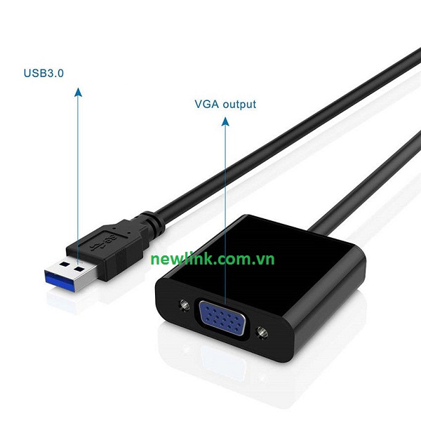 Dây, Cáp USB sang vga (3.0)